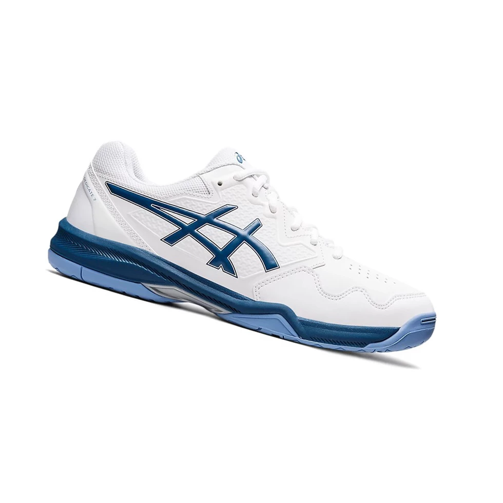 Férfi Asics GEL-DEDICATE 7 Teniszcipő Fehér Világos Sötétkék | CWRT76149