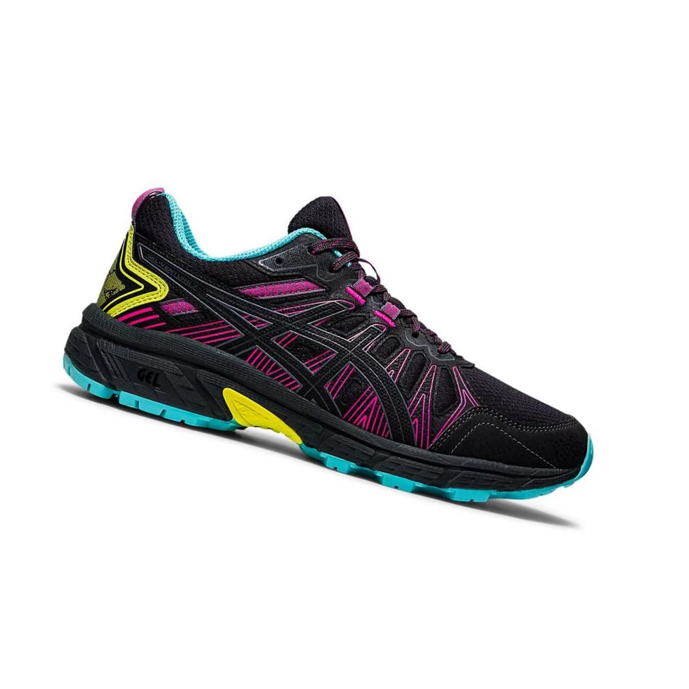 Női Asics GEL-VENTURE 7 Trail Futócipő Fekete | ZVTX14093